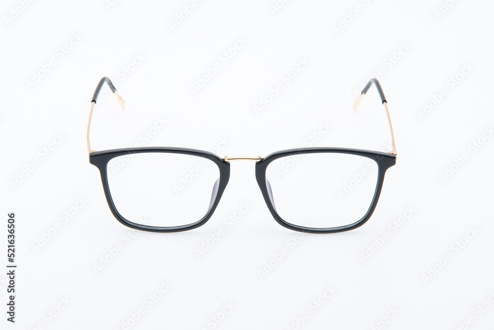 Fashion sunglasses black frames on white background. Fashion sunglasses black frames on white background.