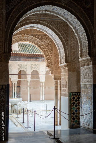 Beautiful Islamic arches at Alhambra, Spain © Ral