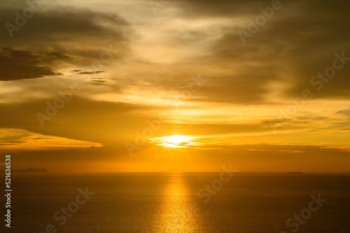 The sky and the ocean before sunrise. © krilerg