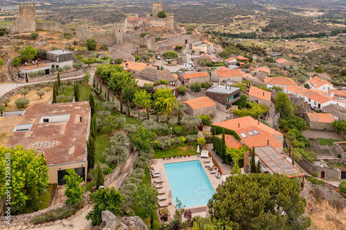 Aerial view of Marialva castle, Guarda, Portugal. photo