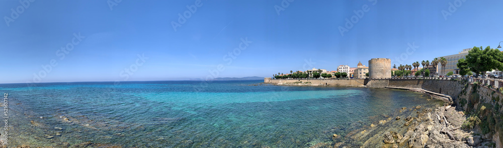 View of Alghero, Sardinia, Italy 