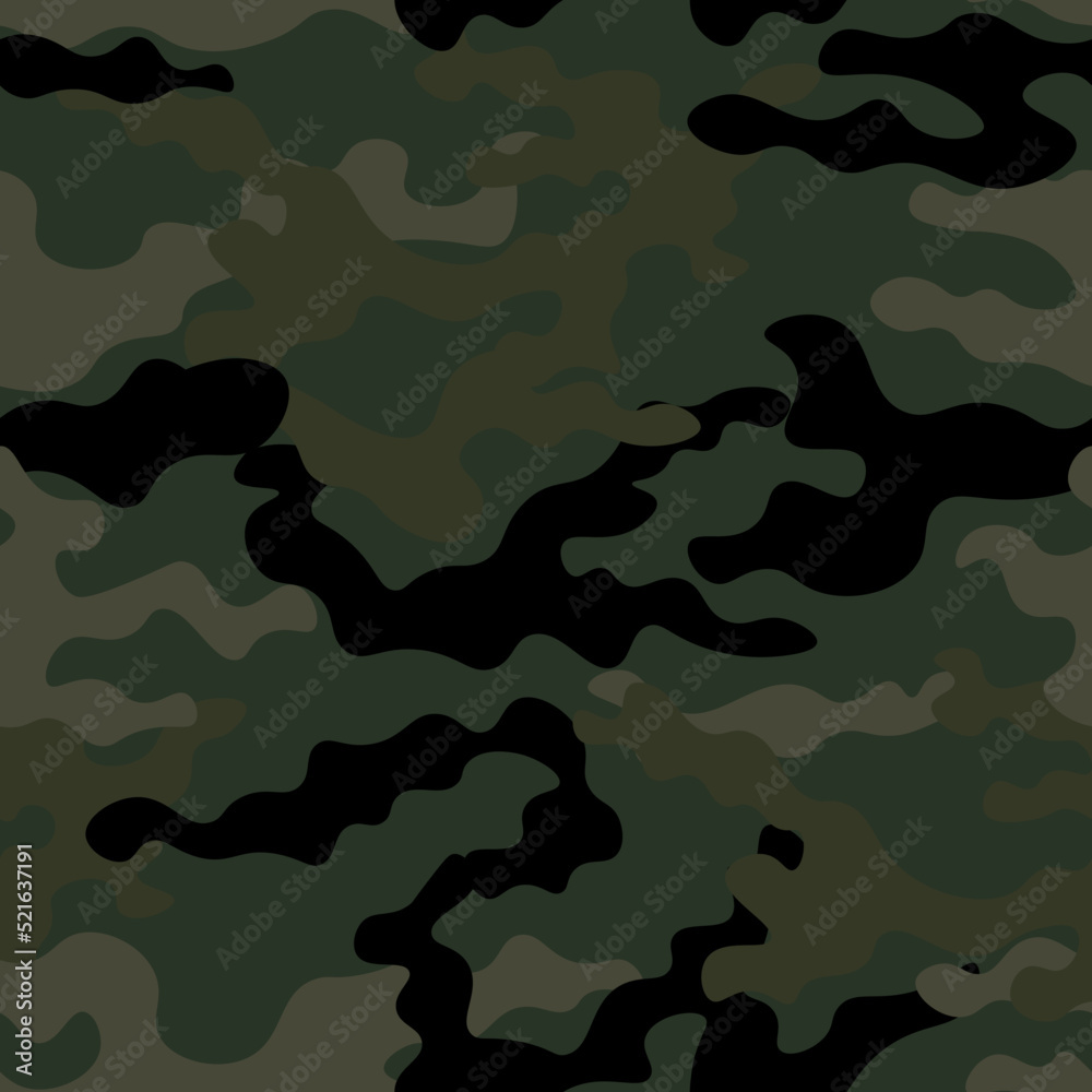 Naklejka premium Abstraction military camouflage khaki pattern vector graphics modern hunting background.