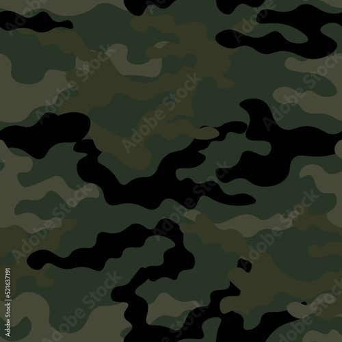 Abstraction military camouflage khaki pattern vector graphics modern hunting background.
