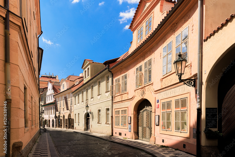 Hauserfassaden aud der Kleinseite, Prag, Tschechien 