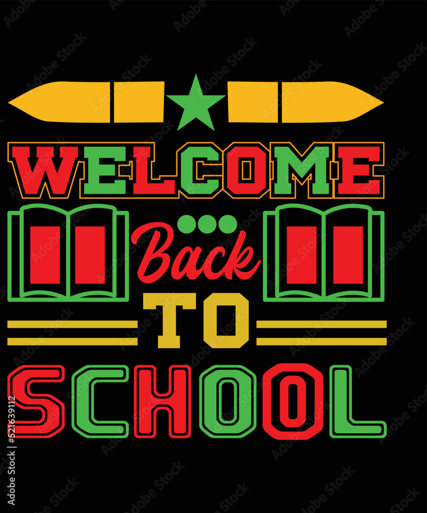 Back To School T-shirt Design Vector Back To School T-shirt Design Vector