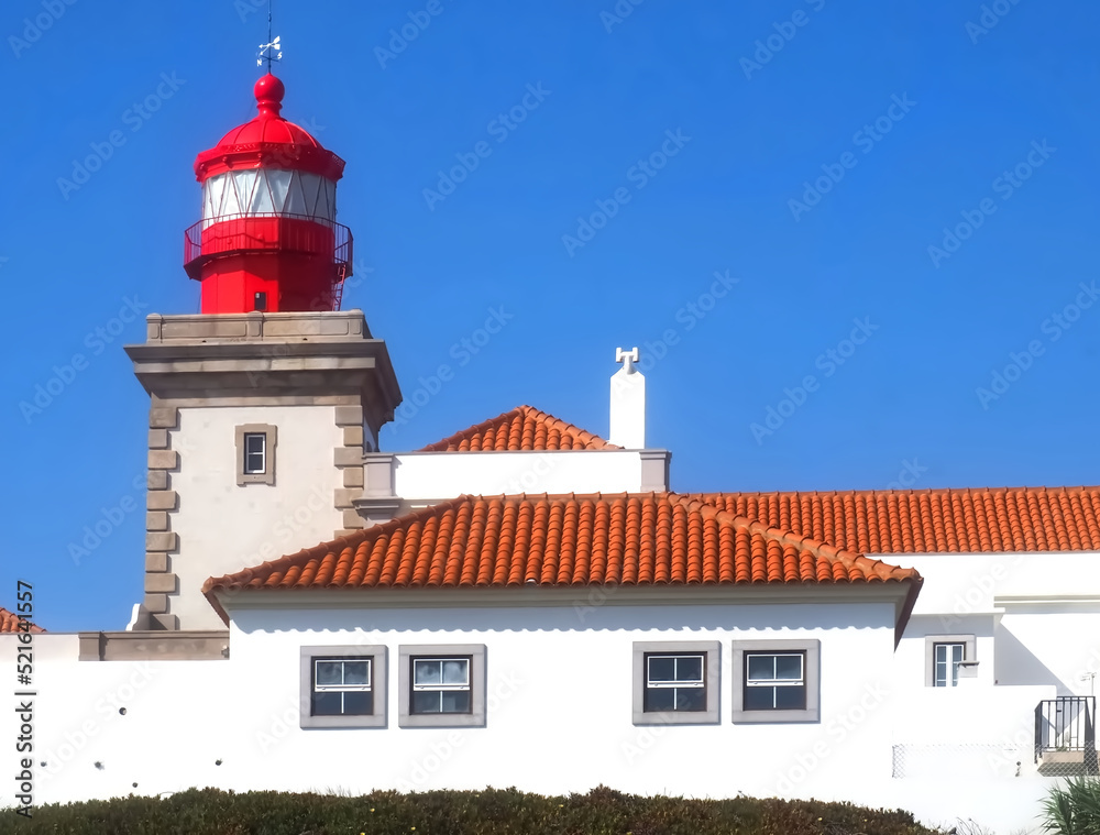 Cabo da Roca lighthouse in the most west extent of Portugal belongs to the parques de Sintra Cabo da Roca lighthouse in the most west extent of Portugal belongs to the parques de Sintra