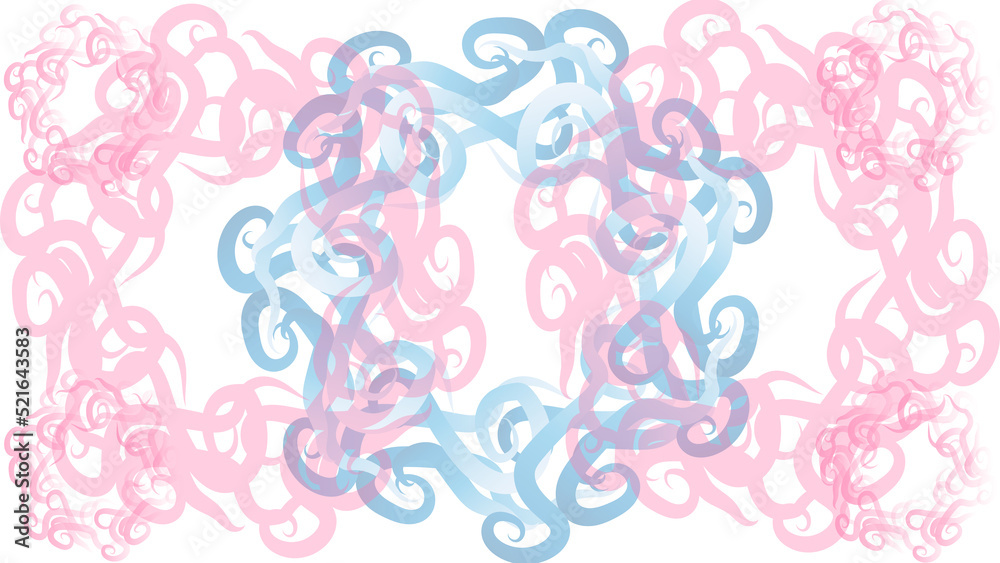 Abstract Image. The illustrations and clipart. Blue and pink color abstract lines on white background. Abstract Image. The illustrations and clipart. Blue and pink color abstract lines on white background.