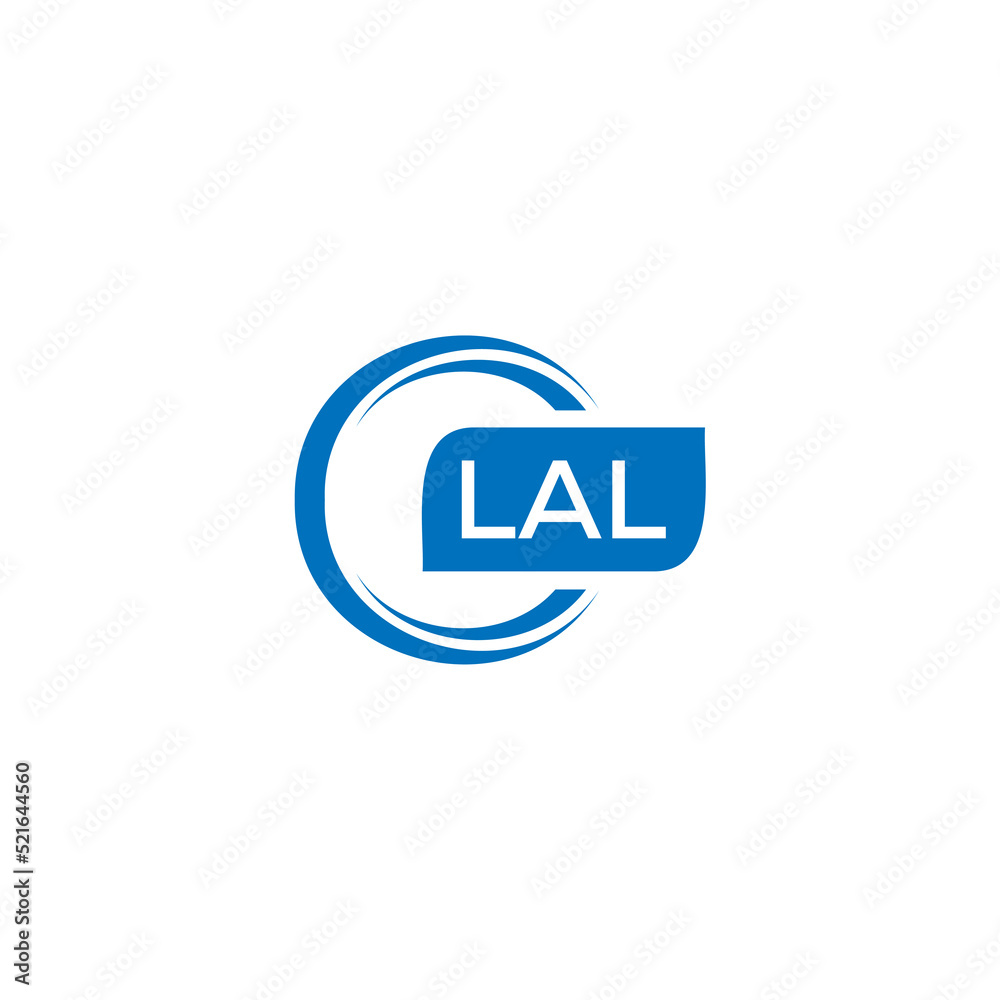 LAL letter design for logo and icon.LAL typography for technology