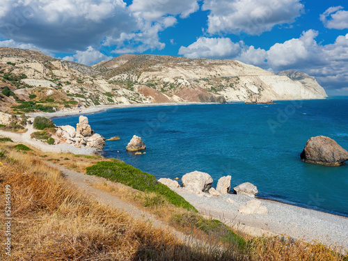 Cyprus seascape. Bay Petra-...