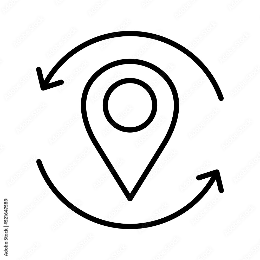 Location pin icon. Map marker pointer. GPS. Pictogram isolated on a white background. Location pin icon. Map marker pointer. GPS. Pictogram isolated on a white background.