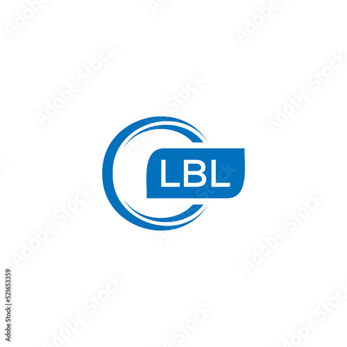 LBL letter design for logo and icon.LBL typography for technology, business and real estate brand.LBL monogram logo.vector illustration. photo