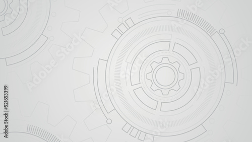 technology background with gear wheel