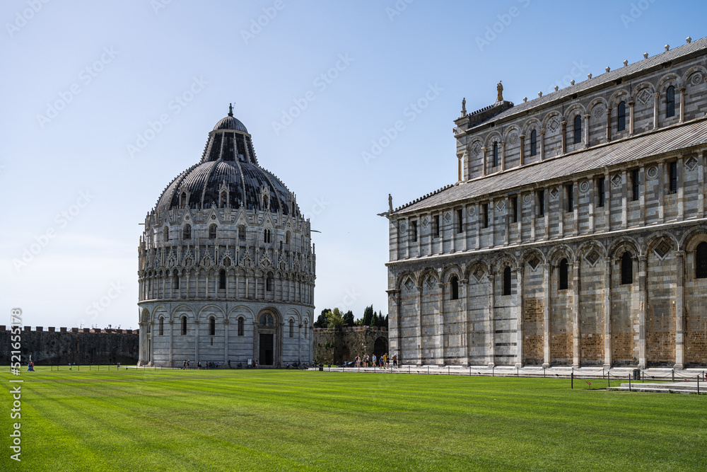 The baptistery of Pisa on daylight