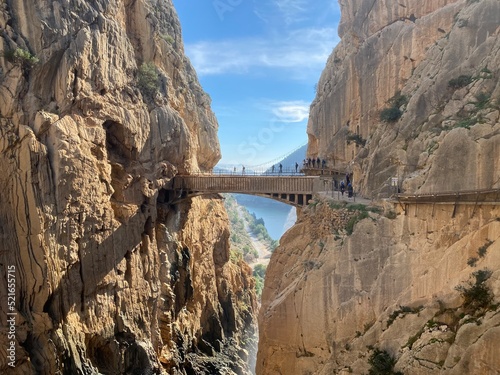 El Chorro of Andalucia Spain with waterfall