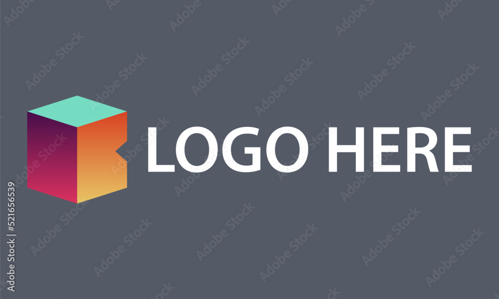 Colorful Box Initial Letter B Logo Design Colorful Box Initial Letter B Logo Design