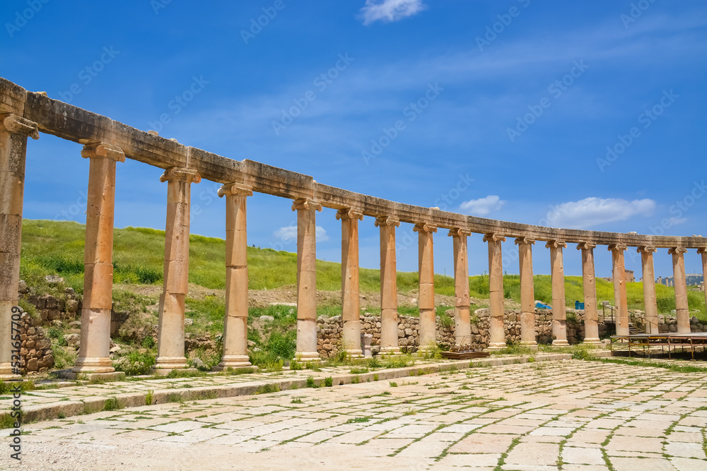 Ancient Jerash ruins,(the Roman ancient city of Geraza), Jordan Ancient Jerash ruins,(the Roman ancient city of Geraza), Jordan