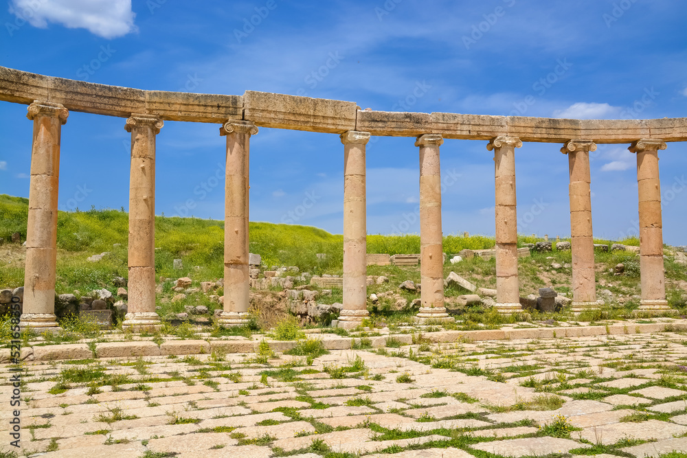 Ancient Jerash ruins,(the Roman ancient city of Geraza), Jordan Ancient Jerash ruins,(the Roman ancient city of Geraza), Jordan