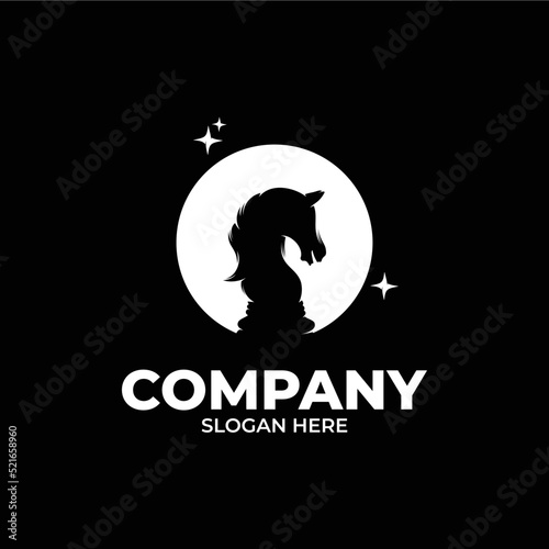 Chess horse logo design inspiration