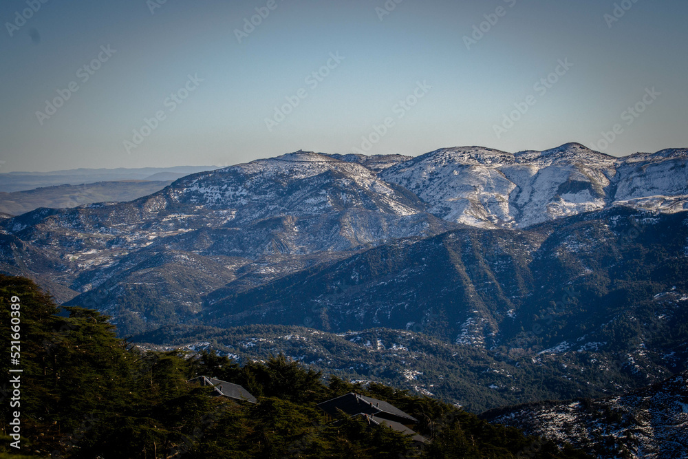 mountains in the winter (algeria mountains)