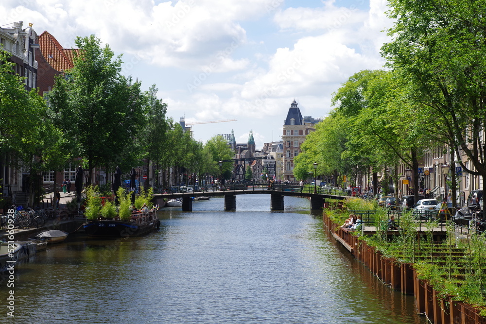 Naklejka premium Amsterdam Kanäle