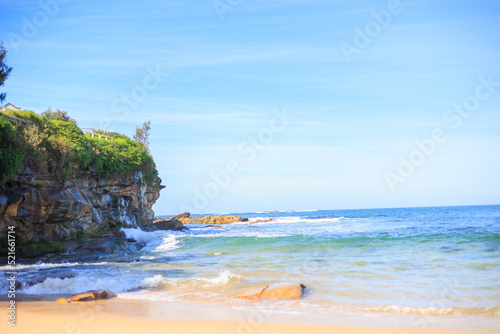 オーストラリアにあるシドニーのビーチ、さわやかなイメージ素材