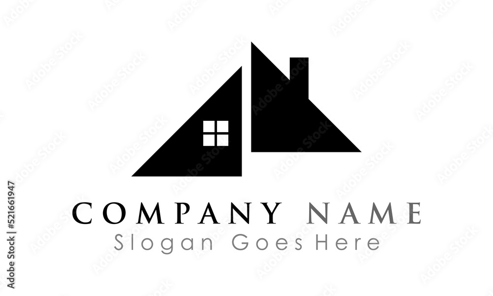 simple roof home building logo simple roof home building logo