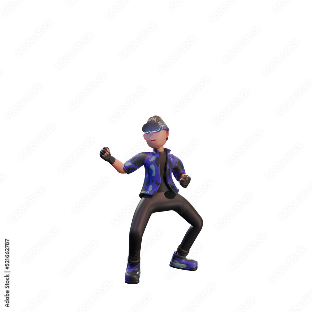 Metaverse Character 3d with virtual reality device, for web, app, infographic, app Metaverse Character 3d with virtual reality device, for web, app, infographic, app