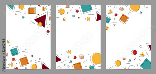 Memphis style , Abstract freeform shape geometric background , Vector and illustration, Template Design for shape banner or poster.