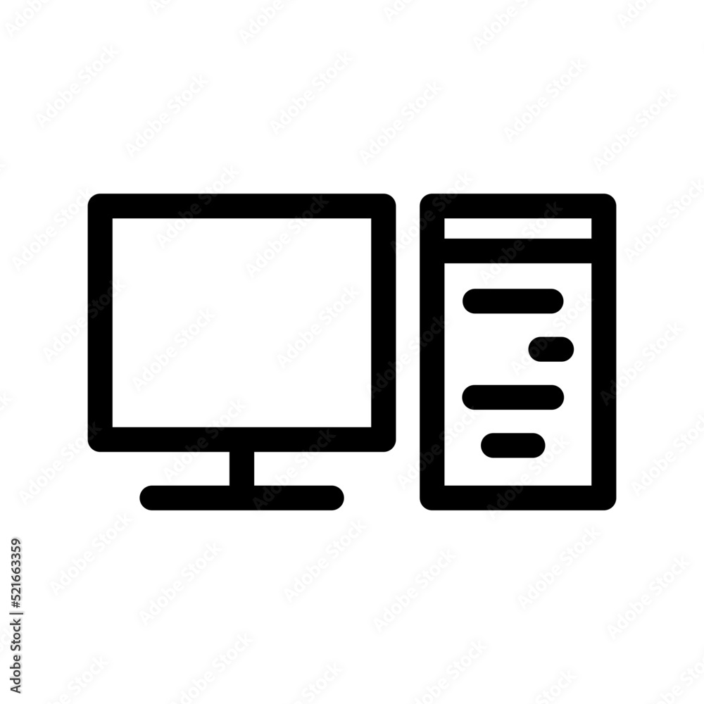 Computer Icon Vector Symbol Design Illustration Computer Icon Vector Symbol Design Illustration
