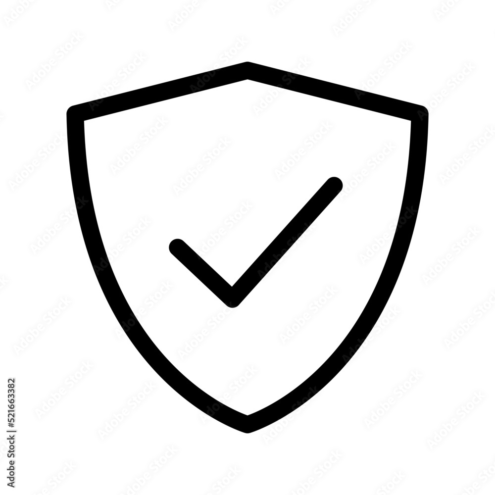Active Shield Icon Vector Symbol Design Illustration Active Shield Icon Vector Symbol Design Illustration