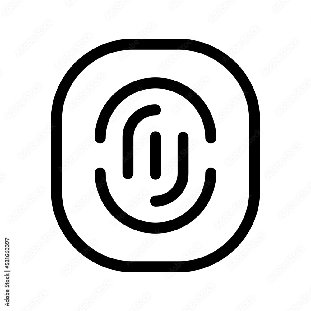Fingerprint Icon Vector Symbol Design Illustration Fingerprint Icon Vector Symbol Design Illustration