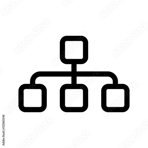 Hierarchy Icon Vector Symbol Design Illustration