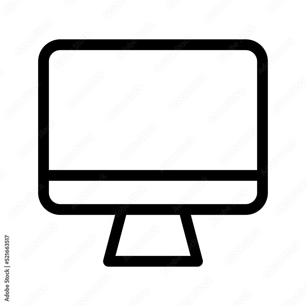 Monitor Icon Vector Symbol Design Illustration Monitor Icon Vector Symbol Design Illustration