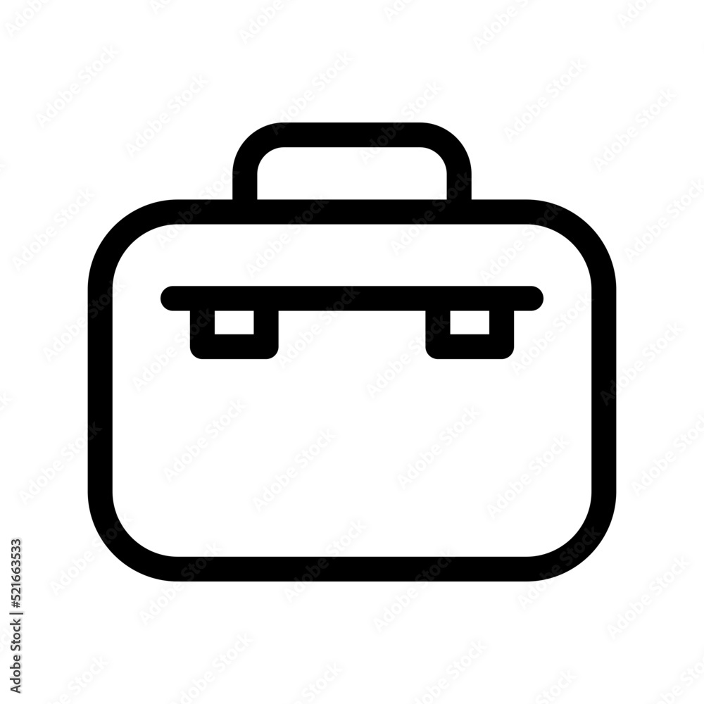 Suitcase Icon Vector Symbol Design Illustration Suitcase Icon Vector Symbol Design Illustration