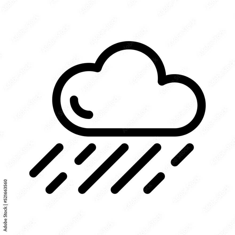 Rain Icon Vector Symbol Design Illustration Rain Icon Vector Symbol Design Illustration