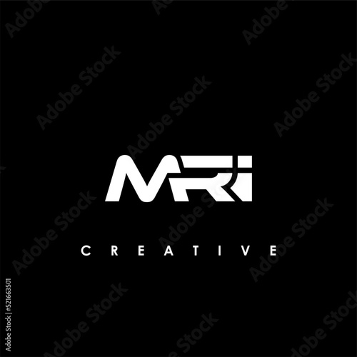 MRI Letter Initial Logo Design Template Vector Illustration