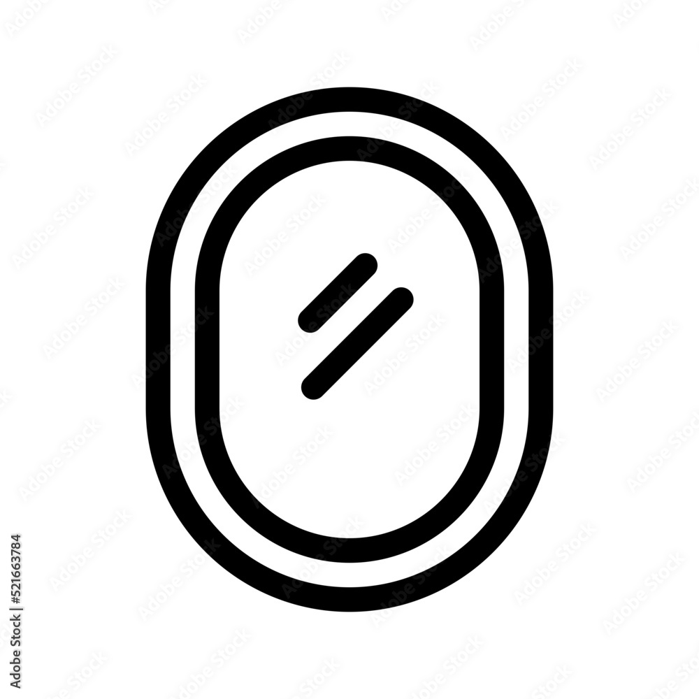 Mirror Icon Vector Symbol Design Illustration