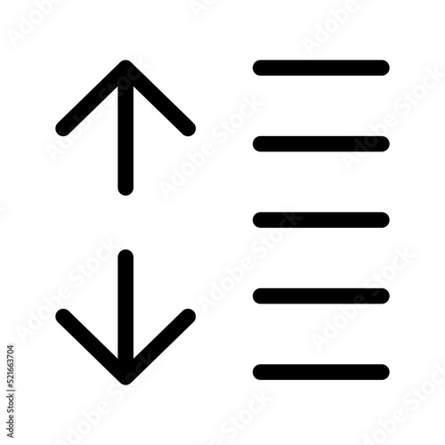 Spacing Icon Vector Symbol Design Illustration