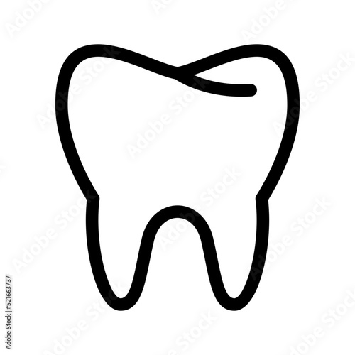 Tooth Icon Vector Symbol Design Illustration