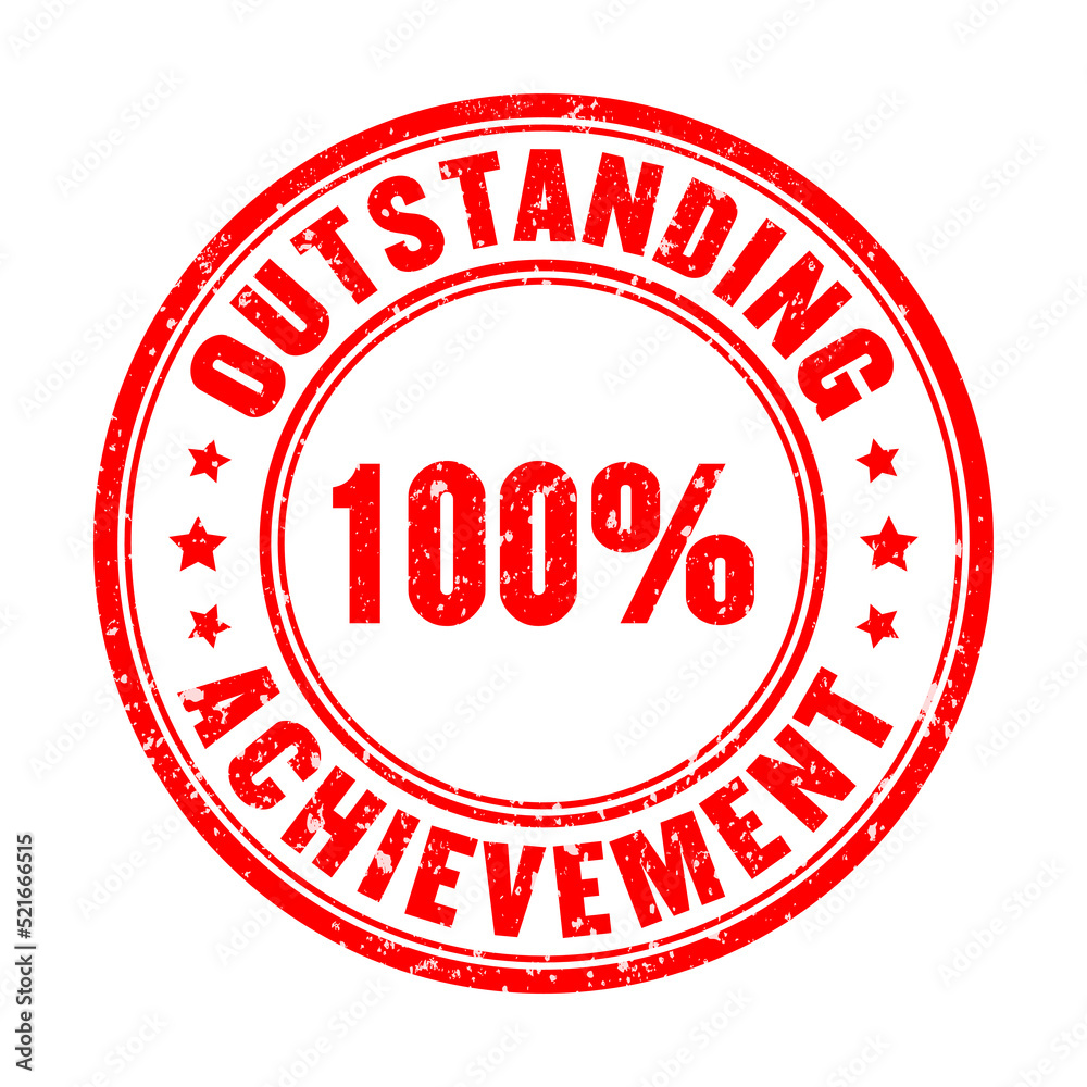 Outstanding vector stamp isolated on white background