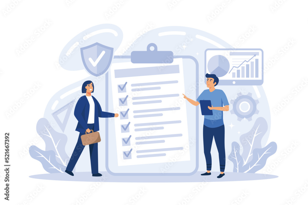 Benchmarking concept. Idea of business development and improvement. Compare quality with competitor companies. Benchmarking concept. Idea of business development and improvement. Compare quality with competitor companies.