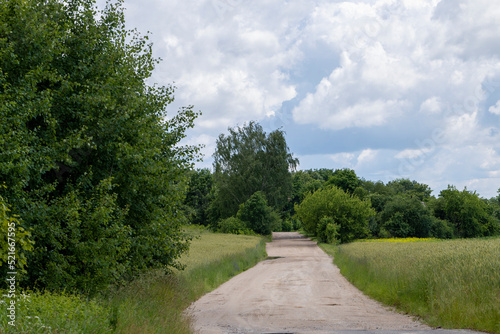 unpaved highway in rural areas