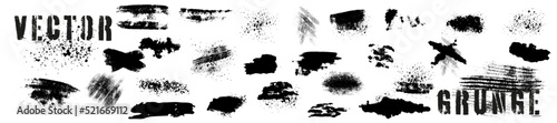Dirty artistic grunge vector texture. Design elements, boxes and frames for text. Inked splatter dirt stain brushes with drops blots.  Dirty artistic design elements, spray graffiti stencil. 