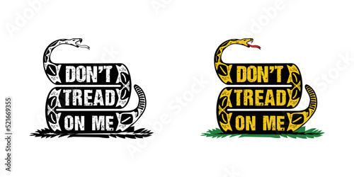 Dont tread on me design illustration vector eps format , suitable for your design