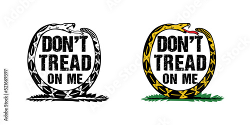 Dont tread on me design illustration vector eps format , suitable for your design