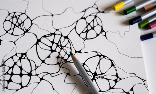 Hand drawn neurographic drawing © Olivia