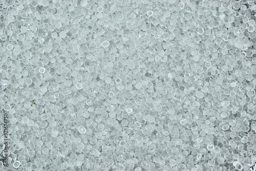 New silica gel crystals. It is a desiccant. photo