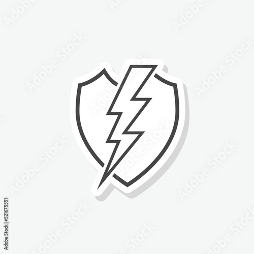 Free Download Electric Security Logo concept sticker icon - GFXLoad