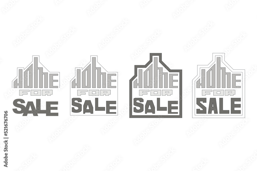 Vector illustration of the home sale promo banner