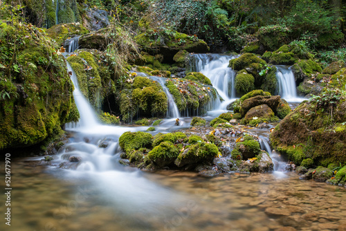 Rettenbachklamm in Austria - flowing water over rocks